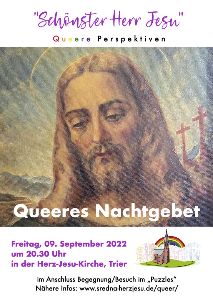 „Schönster Herr Jesu – Queere Perspektiven“. Queeres Nachtgebet am Freitag, 9. September 2022 ...